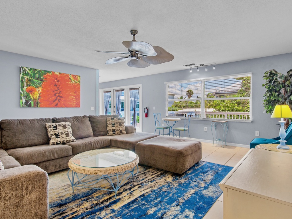 Open living room for family time