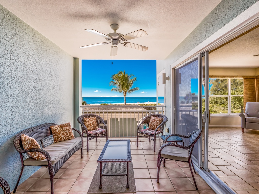 Private Patio with Views, Views, Views! And Ceiling Fan!