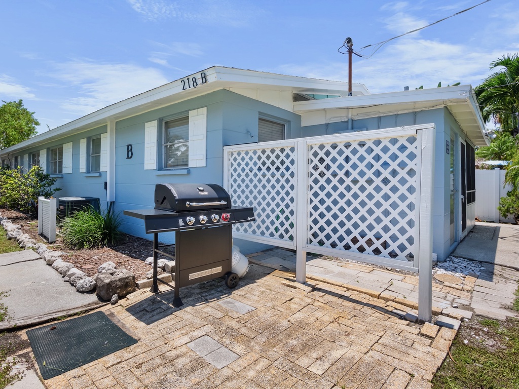 Outdoor grill available for easy cookouts during your stay.