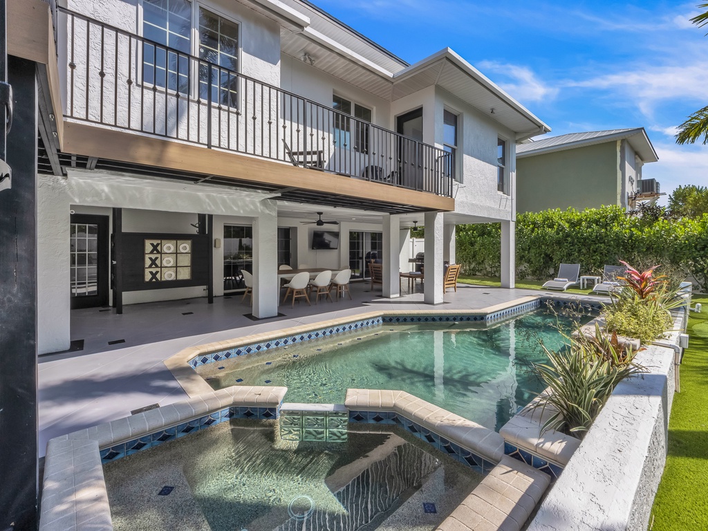 Modern Pool with Lounge Zone