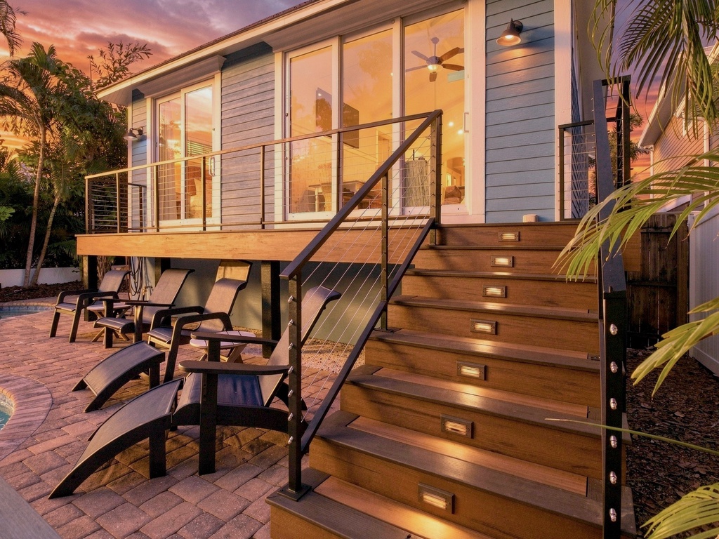 Main Floor Balcony at Sunset