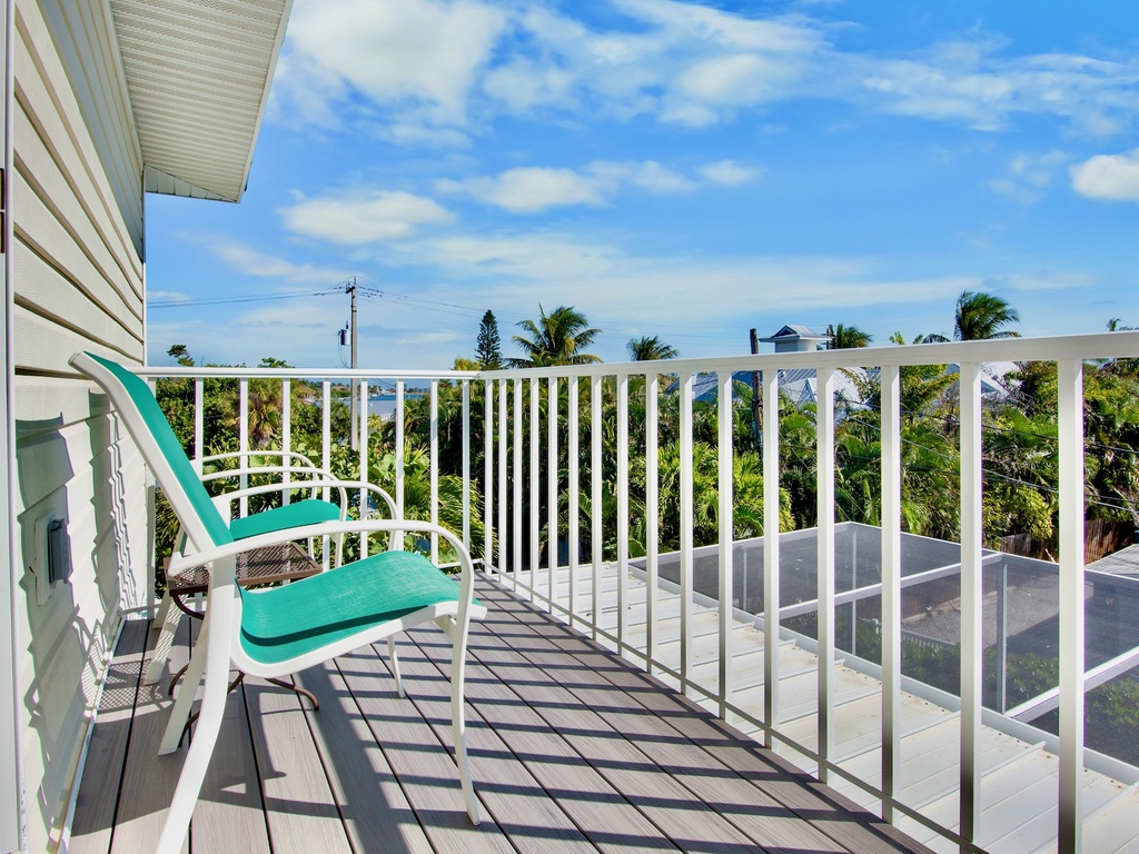 Private balcony with chairs