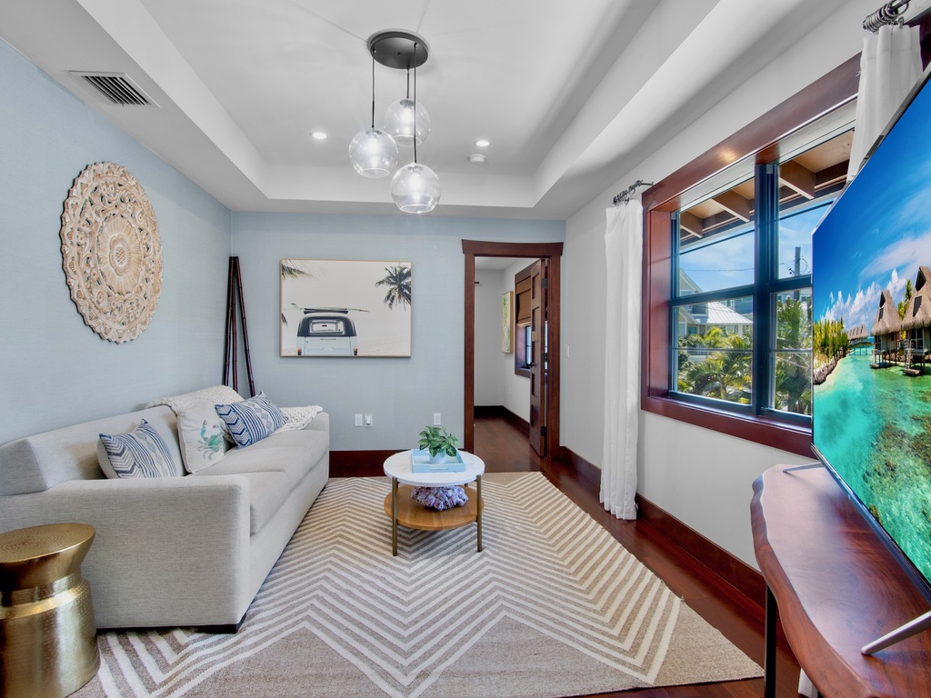 Common area with queen sleeper sofa