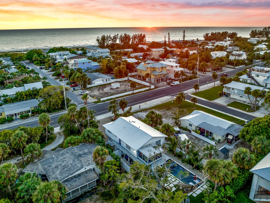 Aerial View of House