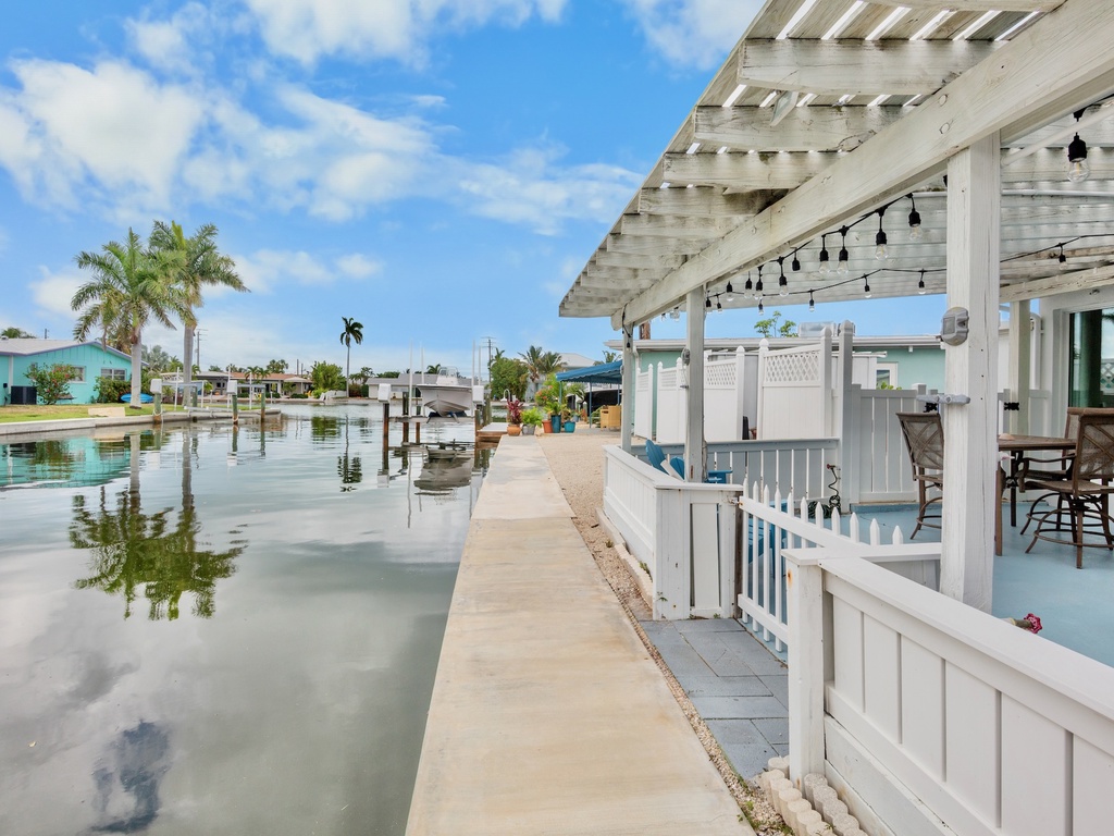 Waterfront Patio with Canal Views