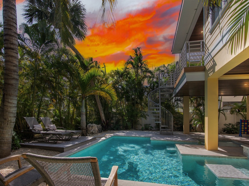 Private pool and covered outdoor living