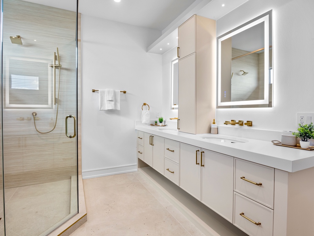 Third bathroom with walk-in shower