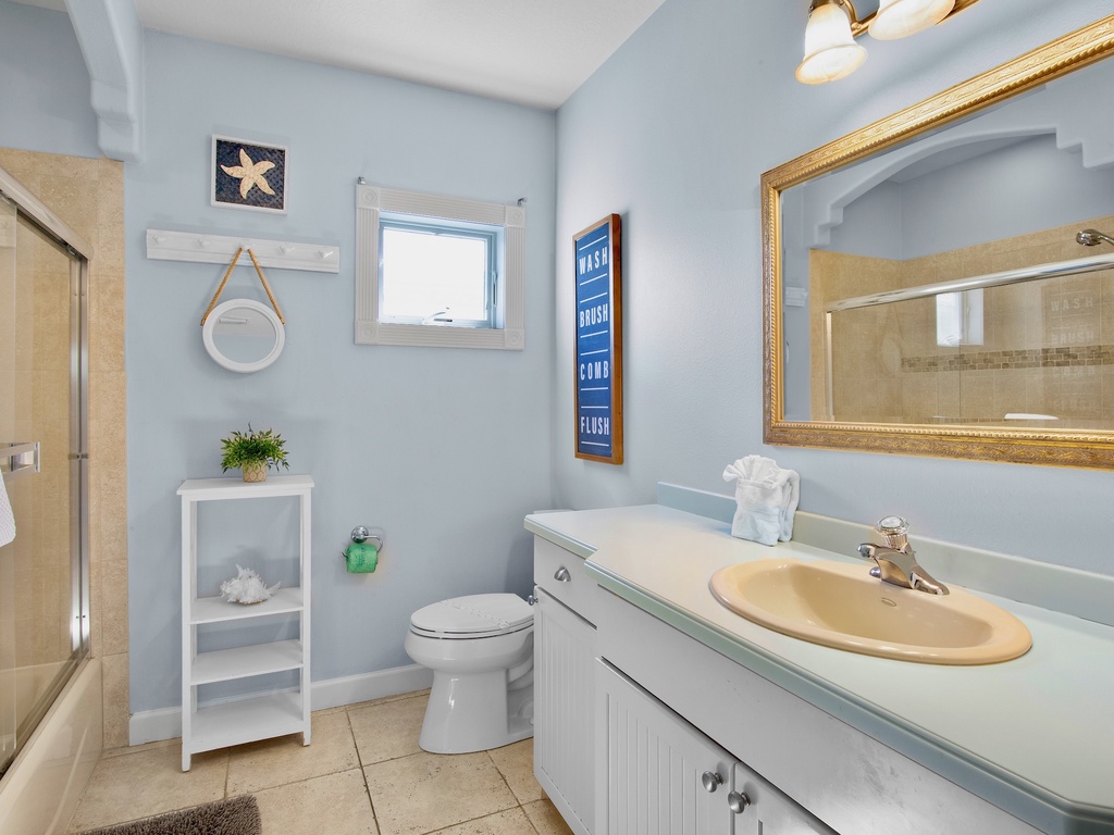Hallway bathroom