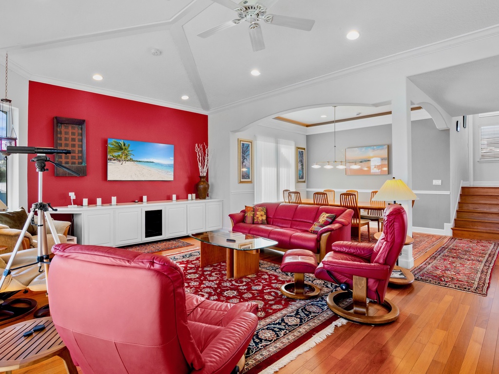 Comfortable lounge area for relaxing