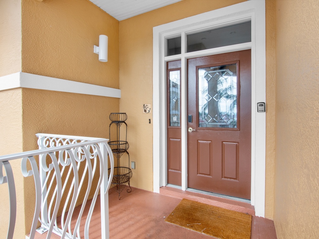 Welcoming front entrance