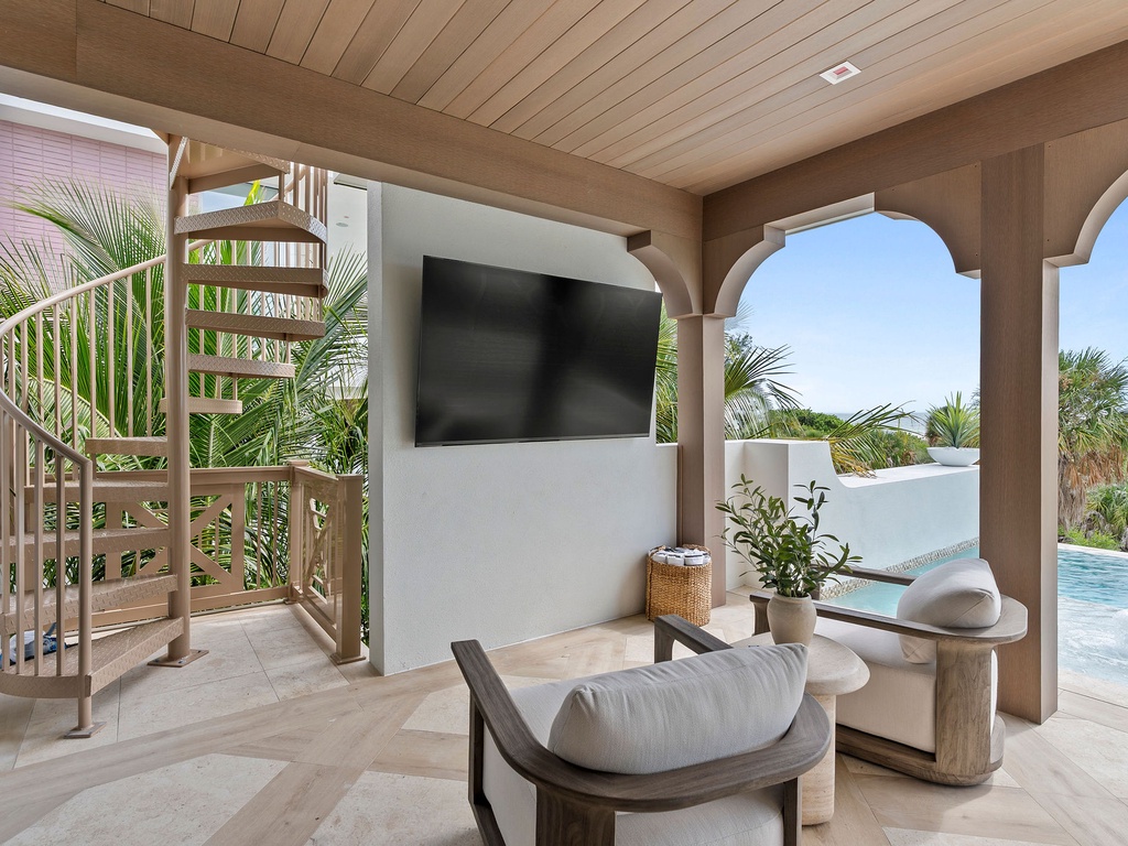 Covered Patio overlooking Pool