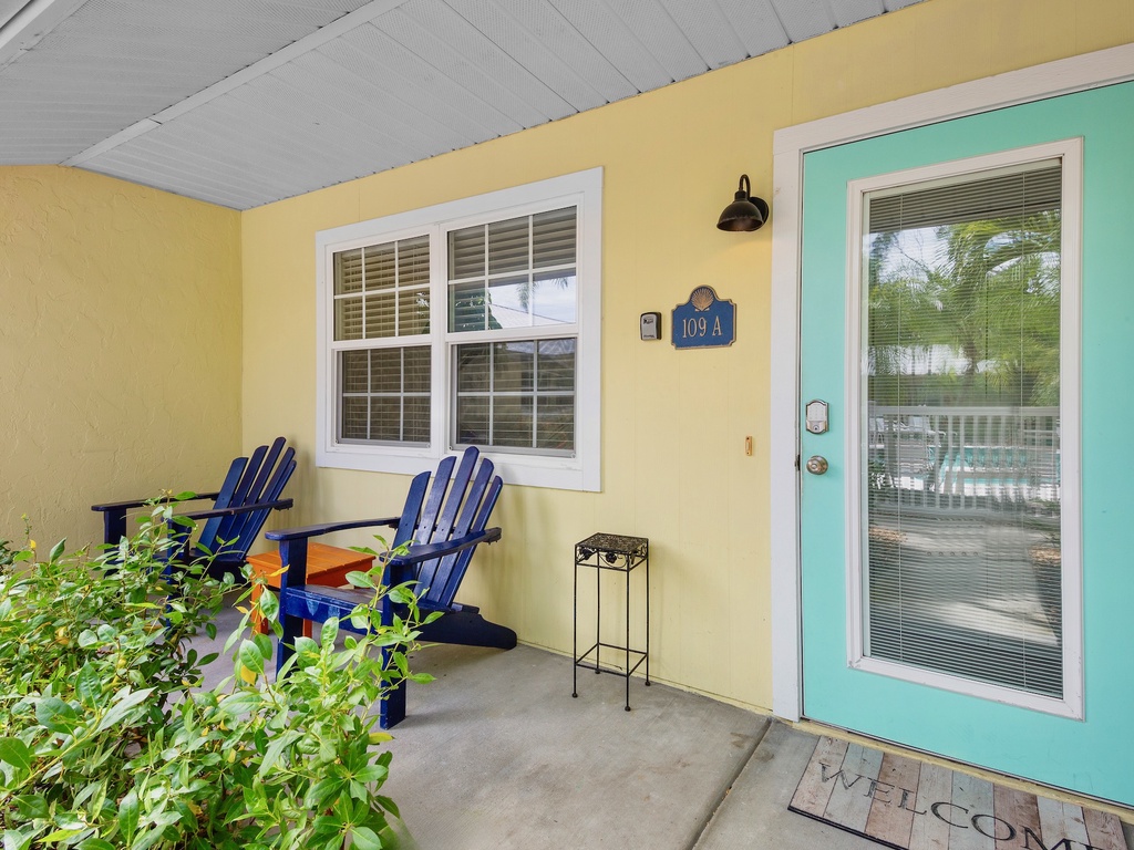 Welcoming front entrance