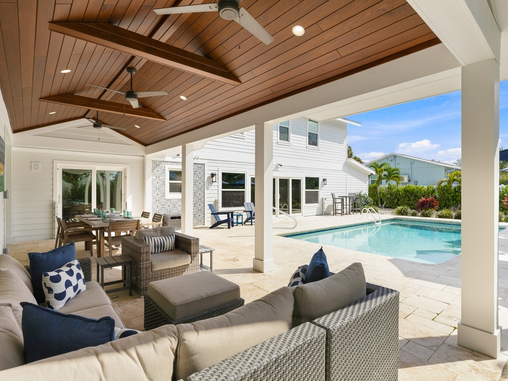 Poolside Living Area