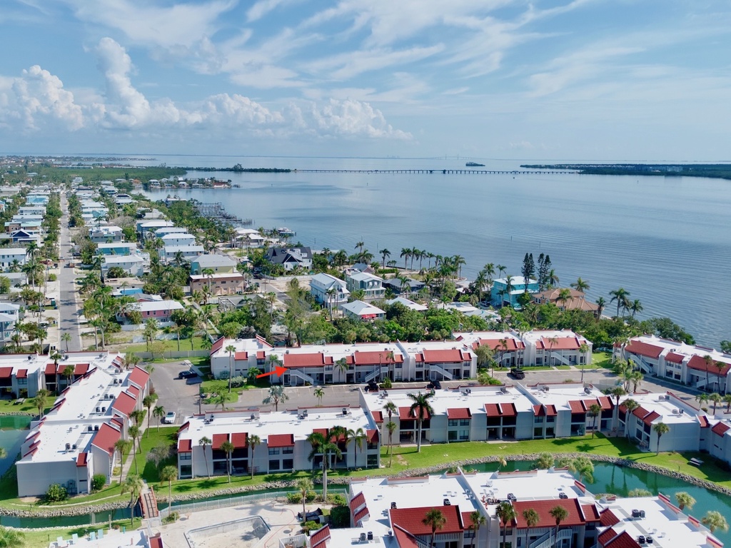 Stunning aerial view of the property