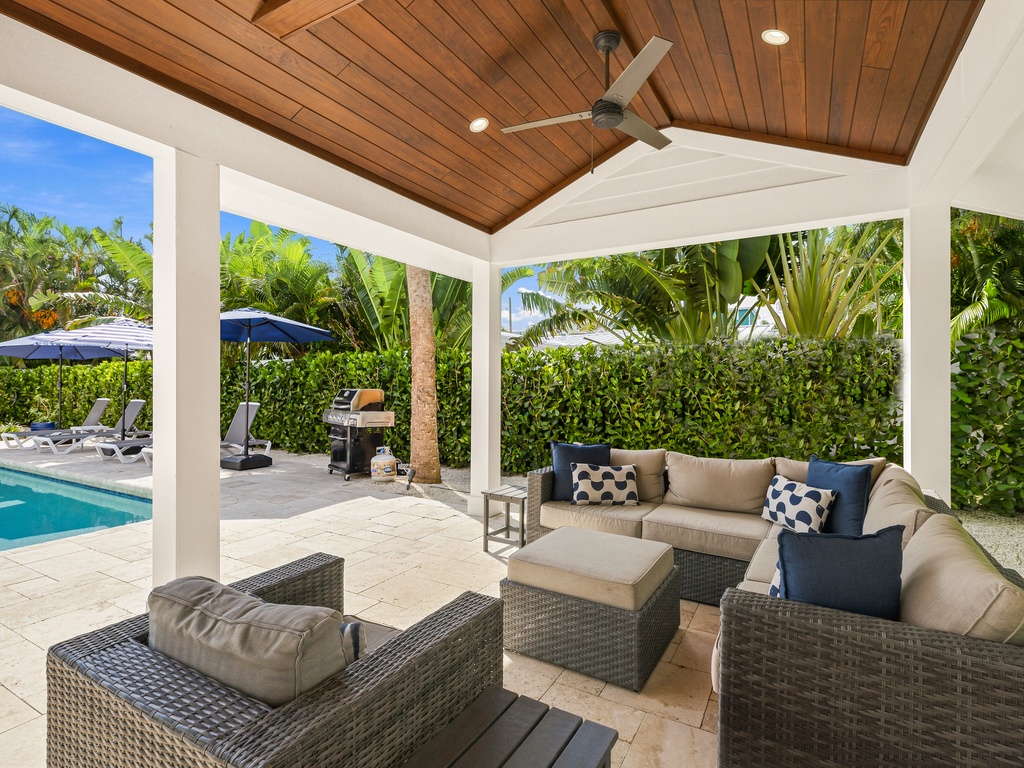 Poolside Living Area