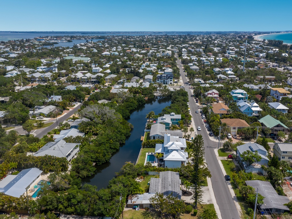 Stunning aerial view of property
