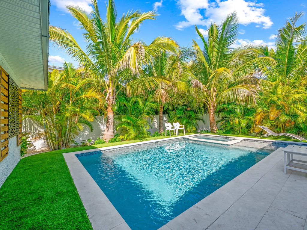 Pool and Hot Tub Area