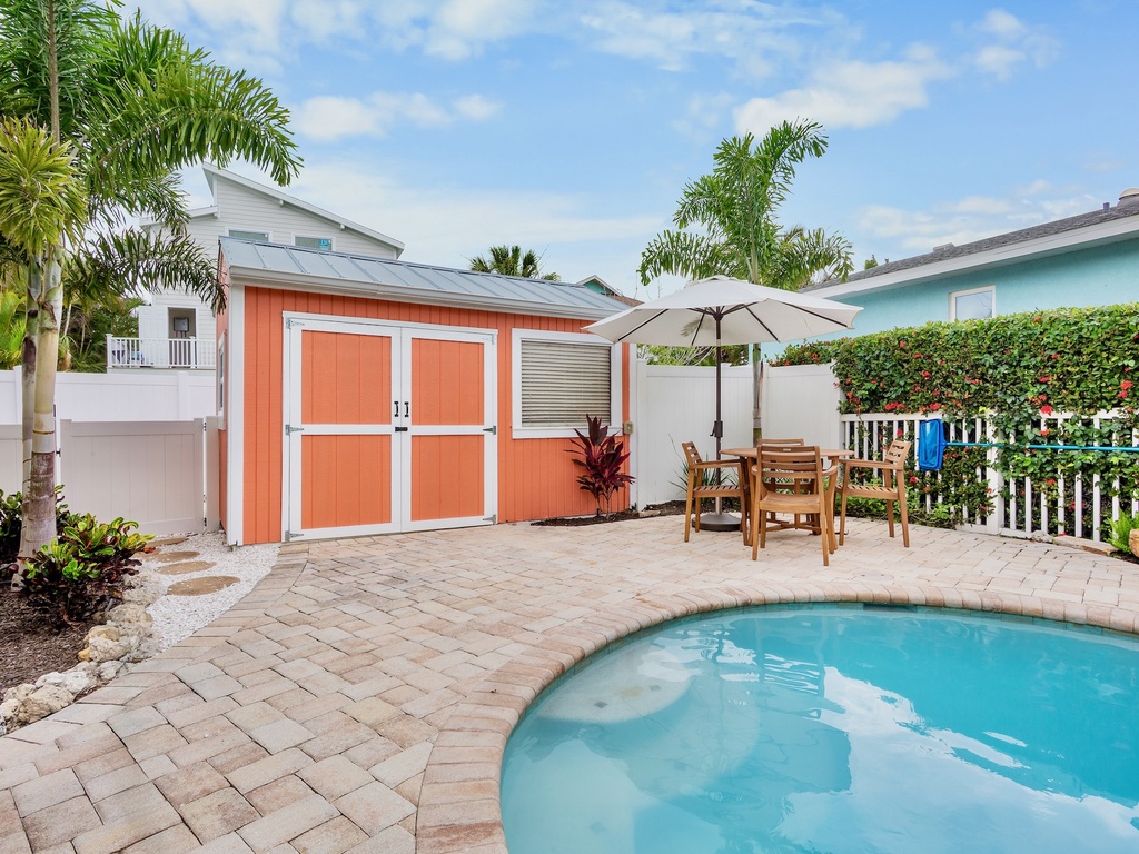 Shared Pool with Outdoor Dining Area