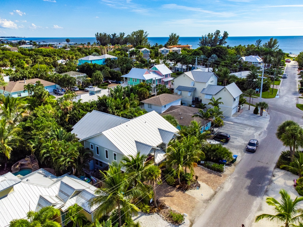High Aerial Property View
