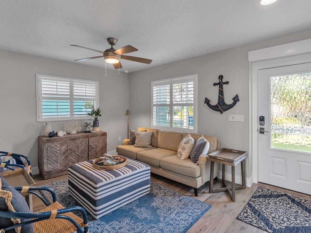Living room and entrance hall