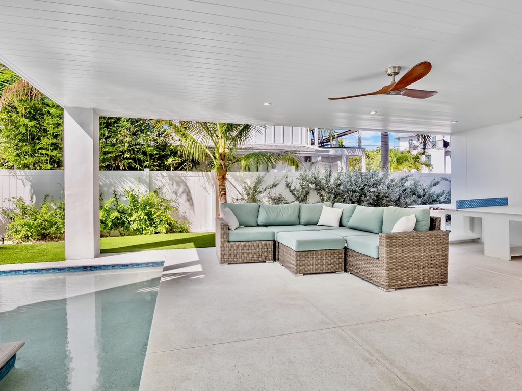 Poolside Living Area