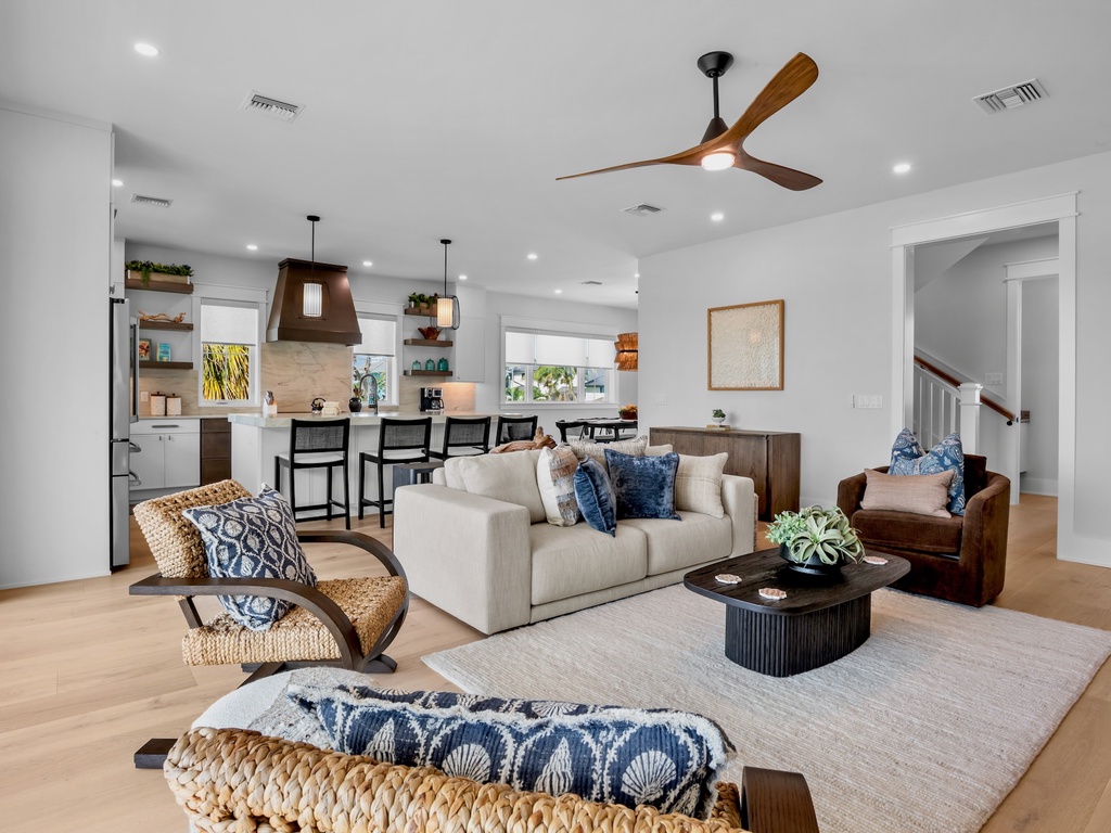 Open Kitchen and Living Area