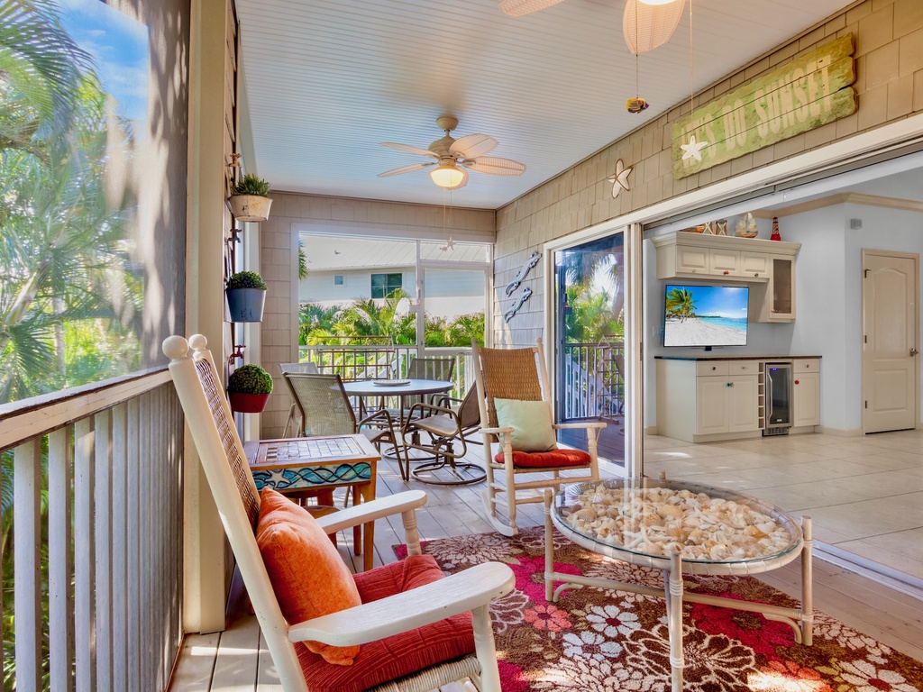 Open-concept living space, flow from indoor to outdoor space