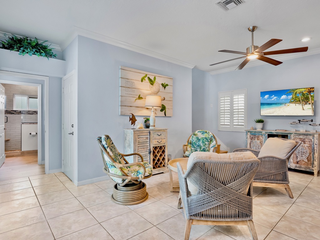 Second Living Area with TV