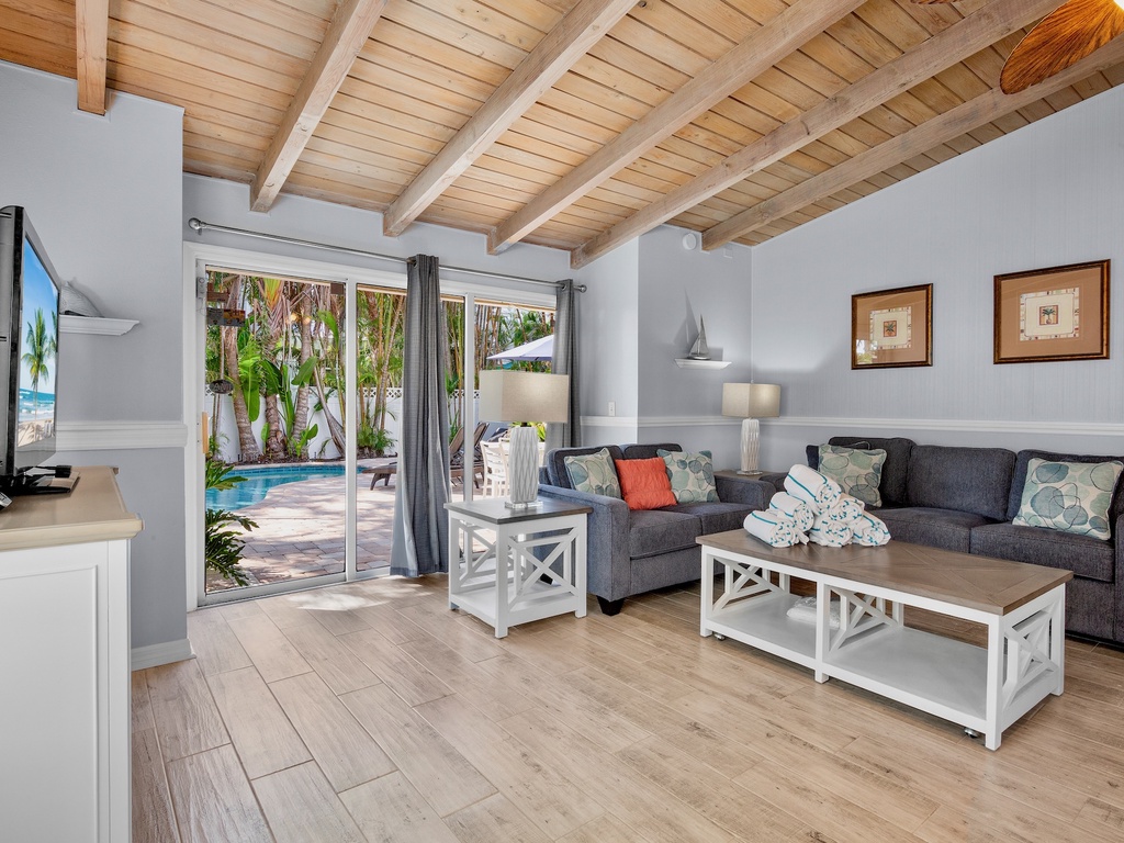 Open living room for family time