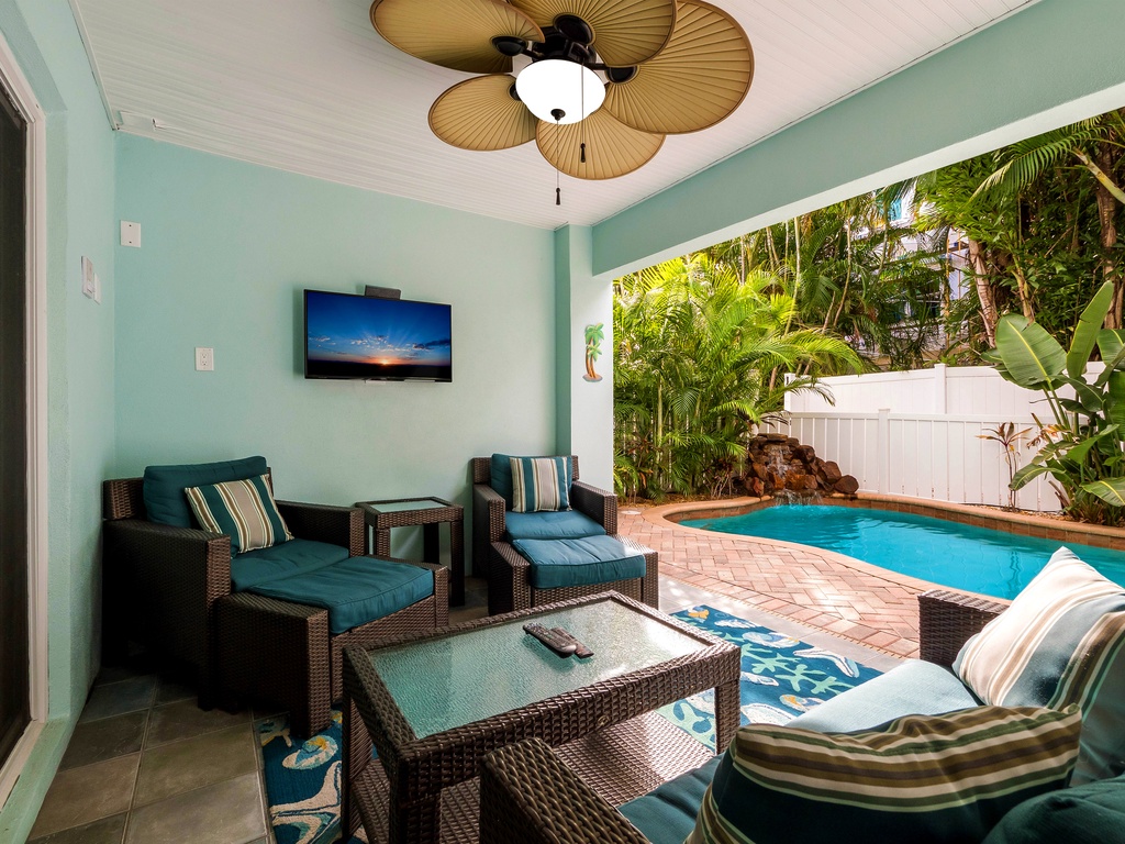 Watch a Movie Poolside