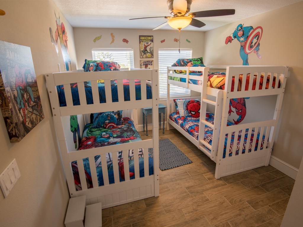 Bedroom with Two Twin Bunk Beds