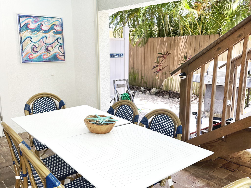 Outdoor dining table