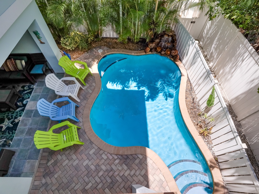 Private Pool and Waterfall