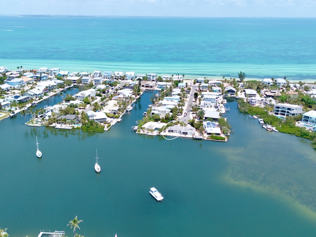 Aerial view of Bayfront House