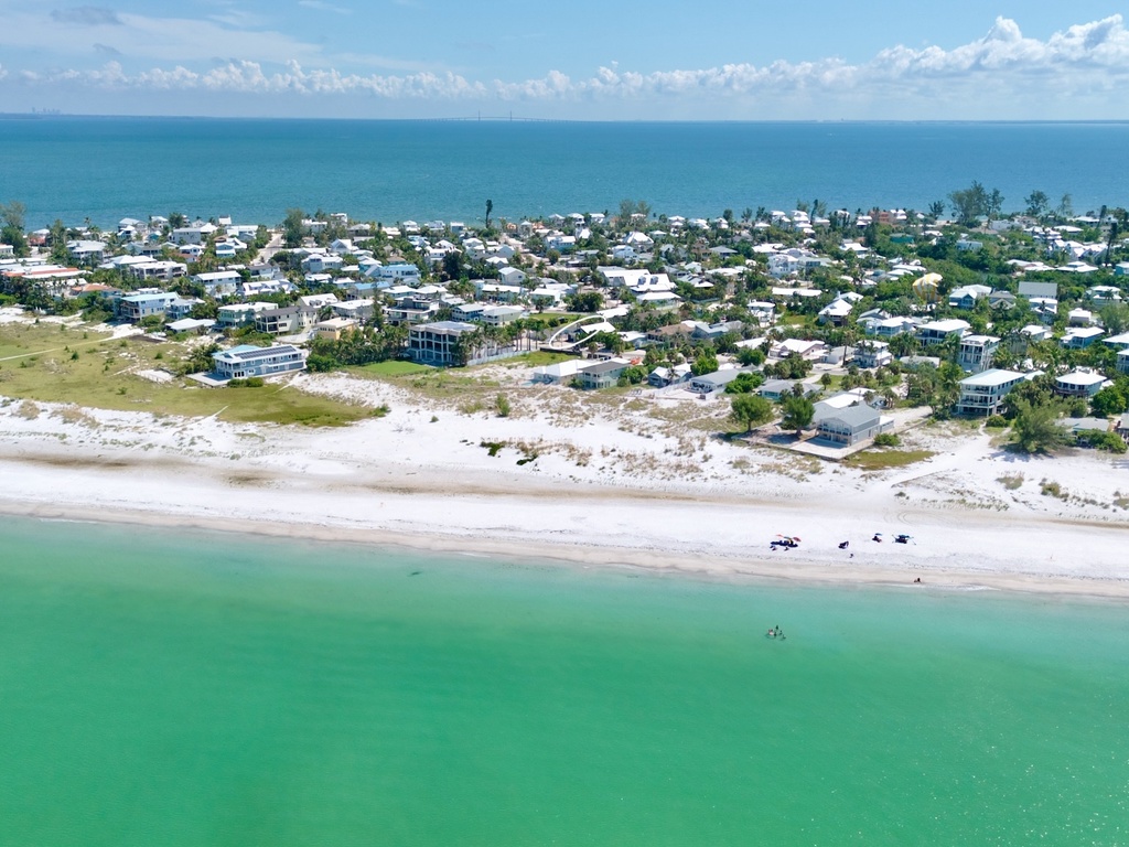 Aerial view of the property