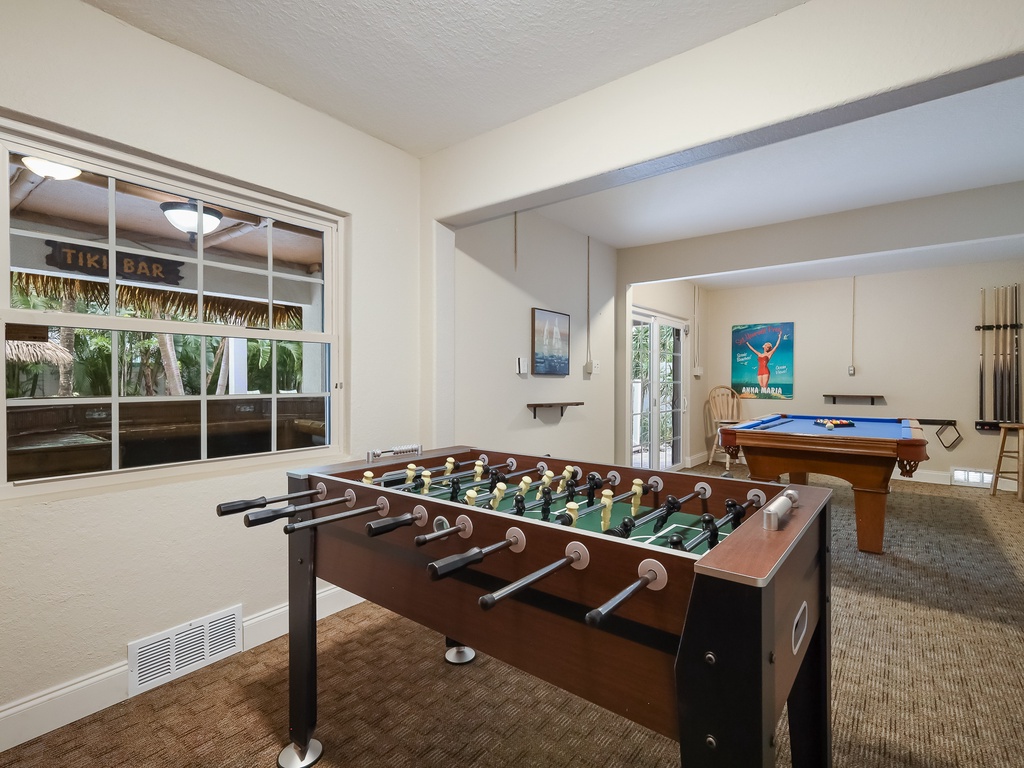 Foosball and Pool Table
