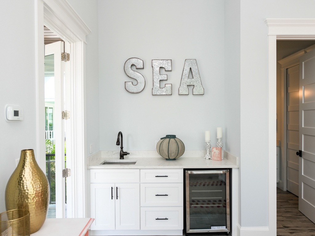 Mini bar with modern flair