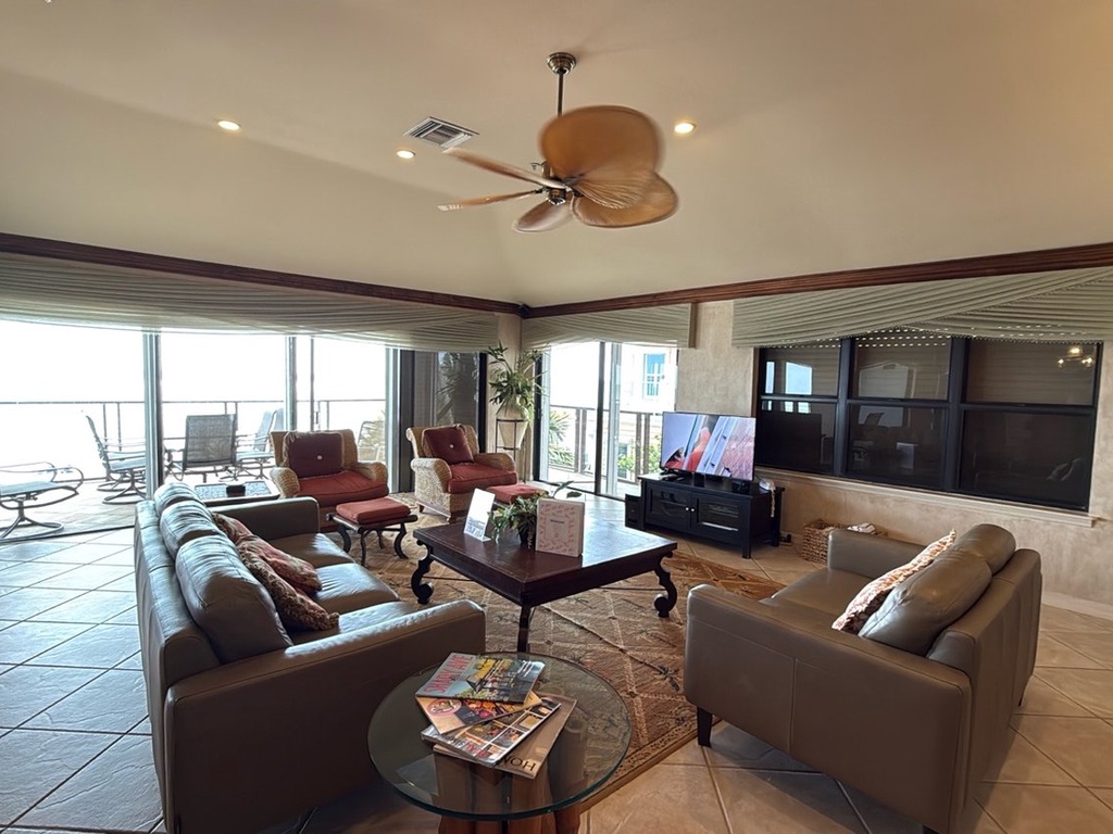 Living room with Balcony