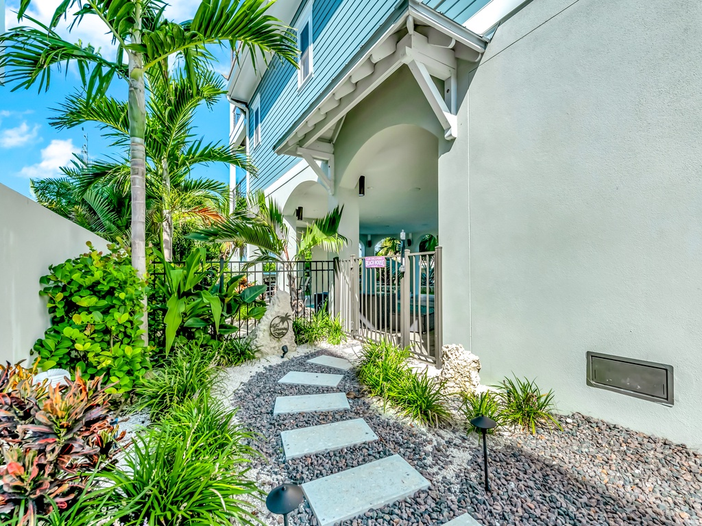 Welcoming front entrance