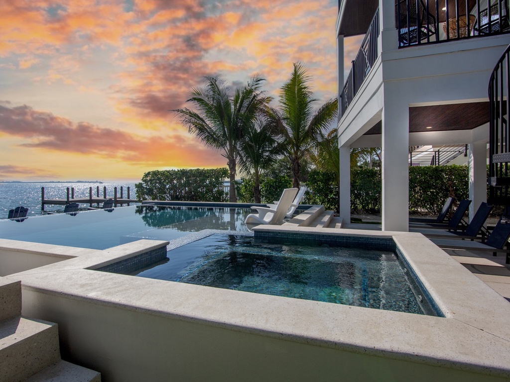 Private Pool and Spa with Outdoor Lounge Area