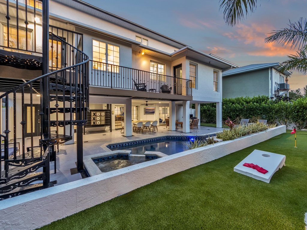 Garden Pool with Chairs