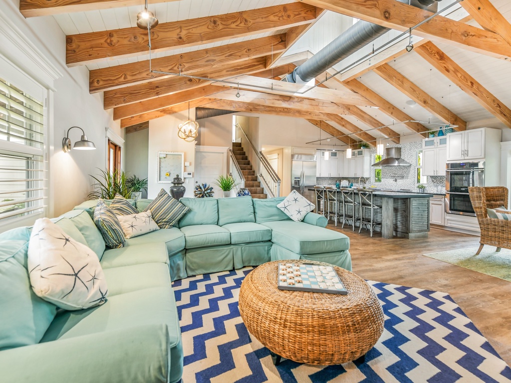 Open Concept Living Space - Buddy Beach House