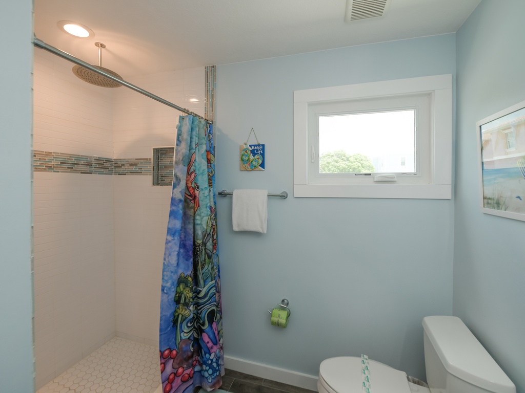 Elegant Tub and Rain Shower