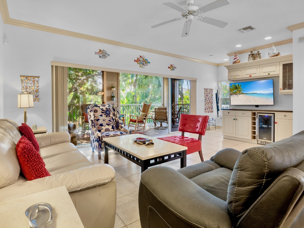 Lush living room