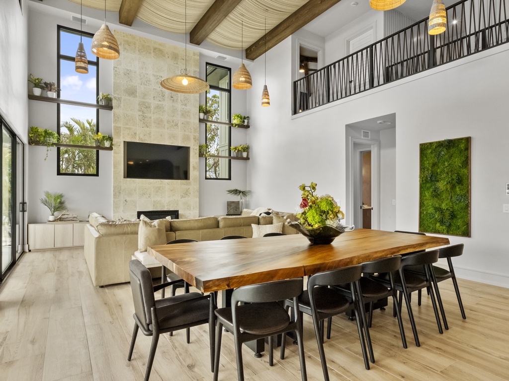 Indoor dining area
