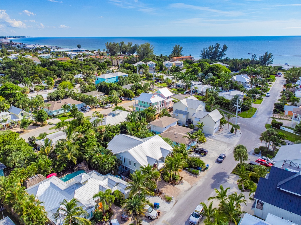 High Aerial Property View