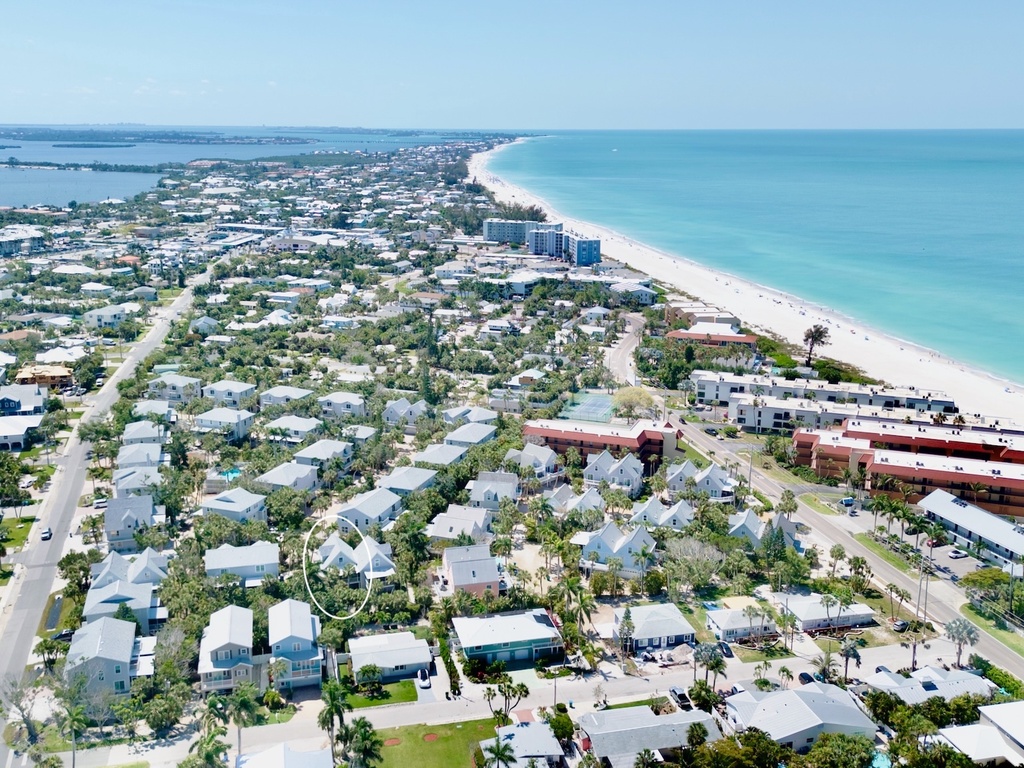 Aerial View - Palm Breeze by Anna Maria Vacations