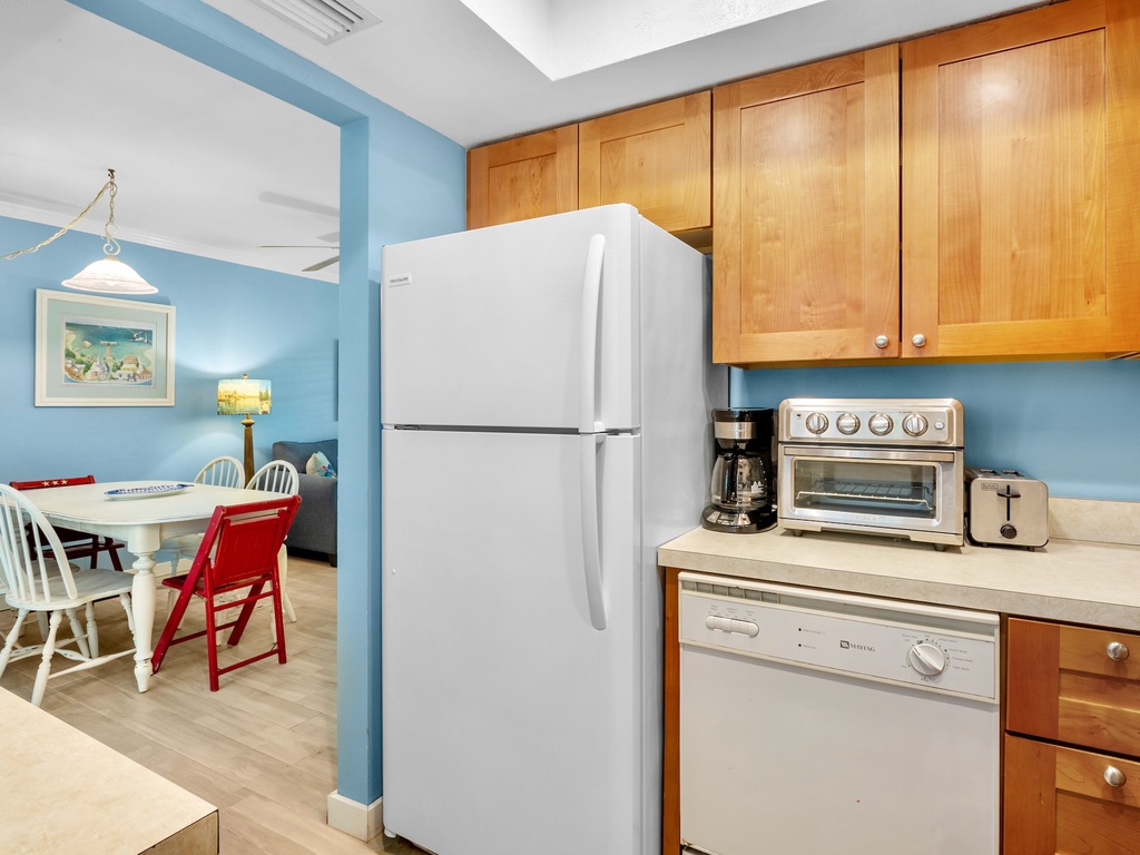 Kitchen with cooking essentials