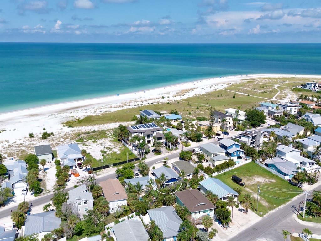 Aerial view of the property