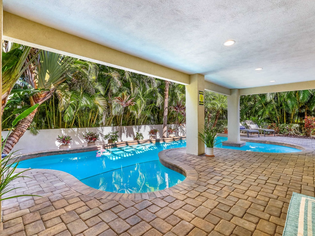 Private, Partially Covered Pool